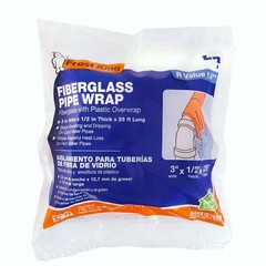 3″ x 1/2″ x 25ft Fiberglass Pipe Wrap Insulation Kit for HVAC Plumbing