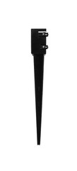 Yard and Lawn Spike with In-Ground Post Support, 4 x 4 in Post/Joist, Steel, Pow
