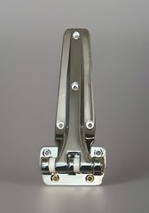 Kason 1241-01 Heavy Duty Double Knuckle Hinge, Flush Mount (Reversible Strap)