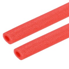 2pcs 1/3″ ID 3.3FT Pipe Insulation Foam Tube 0.63″ OD Tubing Cover Red