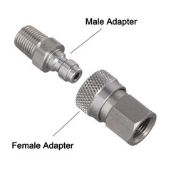 8mm Quick Disconnect Connector Male and Female Set for 1/8 NPT Air Pipe Systems
