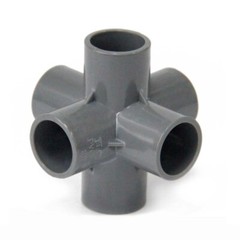20/25-50mm PVC Three-Dimensional Water Pipe Right-Angle Rack Fittings 4/5/6 Way
