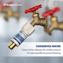 Freeze Miser Outdoor Faucet Cover 3-Pack, Auto Anti-Freeze Valve Protection