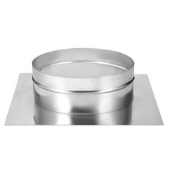 10″ Galvanized Steel Duct Connector OFFICE Flange Air Mounting Plate 14″x14″