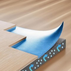 Uimoso 3mm Recycled Fiber Floor Underlayment, 400 sq ft Sound & Vapor Barrier