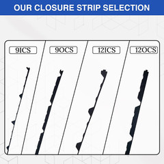 Duco Usa-Made 12″ R Panel Profile Metal Roof Foam Closure Strip – 1 Pack of 3Ft