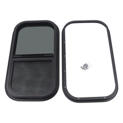RV Window 12×22 Vertical Sliding with Screen for Camper Trailer