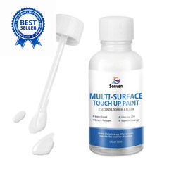 White Touch Up Paint High-Gloss Multi Surface Acrylic 30 ml,
