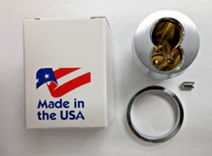 KSP 6/7 Pin IC Core Tapered Head Mortise Housing w/ Adams Rite cam in 26D Finish