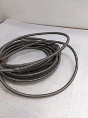 AEROQUIP S-7TW SS BRAIDED HOSE 45′ OAL 1/2″ OD 3/8″ ID TEFLON NEW R5TA