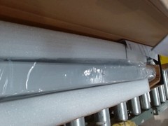 IRONWALLS Panic Bars for Exit Doors 32″, Silver Commercial Push Bar Panic Lever.