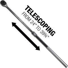 MR1X Extendable Ratchet, Silver,1 Inch