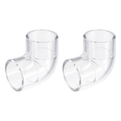 2Pcs Pipe Elbow Connector 32mm/1.26″ 2 Way Elbow for Aquariums Water Fish Tank
