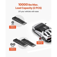 Car Ramps, 2 PCS 20000 lbs GVW Capacity, 2.56 in Lift Height, Portable Low Profi