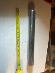 Sloan with lip on one end pipe only as shown on pictures for plumbing