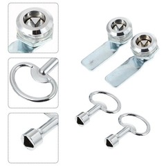 3 Pieces T-handle Cabinet Locks Electric Panel Cabinets with Keys
