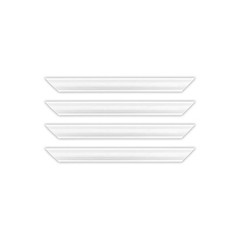 Outwater 18″ X 18″ White Pre-Mitered Wall Box Panel Frame Kit with Adhesive,