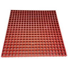 1 Piece/case 2.6ft*2.6ft Red Fiberglass FRP Grating 0.5t Bearing Capacity