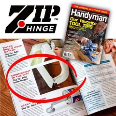 Zip Hinge 4 Pack Plus | Made in The USA Downspout Hinge | Hardware, Nutsetter &