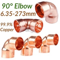 6.35-273mm Solder Copper 90° Elbow Plumbing Pipe Fittings Pre Soldered Microbore