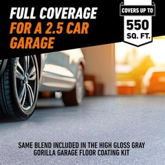 Gorilla Garage Floor Coating Decorative Flakes – Gray, Black & Flakes, Gray
