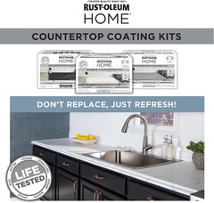 Rust-Oleum HOME Countertop Coating Kit, Marble with Satin Top Coat – 384964
