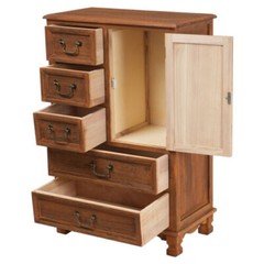 5 Drawers Dresser Wooden Storage Dressers Chests of Drawers for Bedroom Home