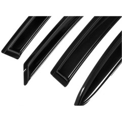 4Pcs Smoke Tinted Tape On Rain Deflectors Window Visors for Dodge Plymouth Neon