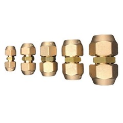 SAE 1/4″ 3/8″ 1/2″ 3/4″ Flare Tube Connector Coupling With Nut Air Conditioner
