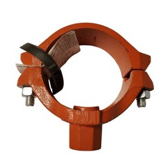 Gruvlok 4″ x 1″ Mechanical Tee Saddle, Sprinkler Fire Protection