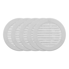 Vent Systems 4″ Inch (Opening Dimensions) – Pack of 5 – 4 – White, White