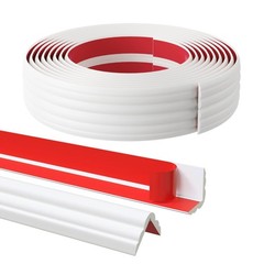 Pluden 20Ft Flexible Wall Corner Protector Moulding Trim Peel And Stick Wall