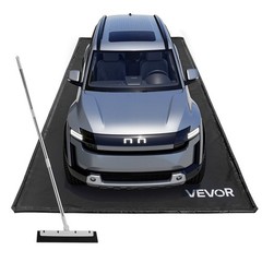 New/Containment Mat, 7 ft 9 in x 16 ft, Non-Slip PVC Garage Floor Mat with a Cle
