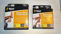 Duck MAX STRENGTH Expanding Foam Seal BLACK 1″ Wide x 1/4″ Thick x 13′ Long