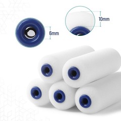 Bates- 4 Inch Foam Paint Roller Set, 8 pcs, Small 4 inches, Black