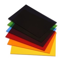 6 Pack 8 x 12 Colored Cast Acrylic Sheet，1/8″ Translucent Plexiglass Shee