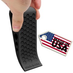 Door Stoppers for Bottom of Premium Floor Rubber Stop Wedge Black