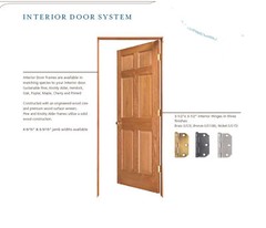 2 Panel Vertical Poplar Flat Mission Stain Grade Solid Core Wood Interior Doors