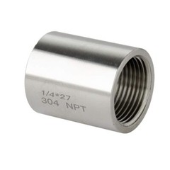 Stainless Steel Pipe Fittings BSP Threaded Adapter Full Socket Coupler Connector