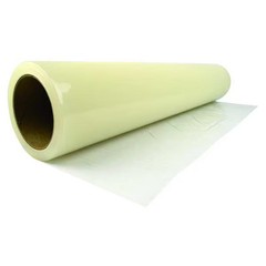 Carpet Protection, 24 In W x 200 Ft L, 2.5 mil Thick Film, Clear, Adhesive