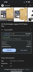 C.A. Technologies HVLP gravity feed spray gun kit
