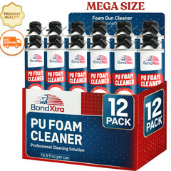 Spray Foam Gun cleaner 12×16.9 fl. oz Insulation Polyurethane Sealant Remover