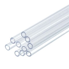 uxcell 10 Pcs Clear Plastic Rigid Tubing 2mm ID x 3mm OD, x 3mm,