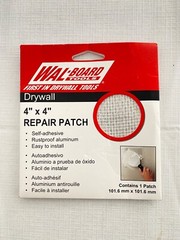 (3 Packs) WAL-BOARD TOOLS 4” x 4” Aluminum Drywall Repair Patches
