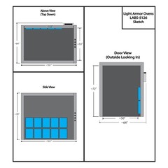 Powder Coat Oven, Cerakote Oven, Curing Oven (Inside: 5 x 12 x 6)