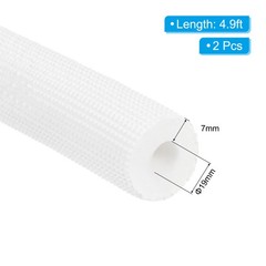 2Pcs 4.9ft Pipe Insulation Tubing 3/4″ ID Foam Handle Grip Support White