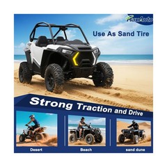 MaxAuto Set of 4 AT25x8-12 & AT25x10-12 ATV UTV Mud Sand Tires,25x8x12 Front …