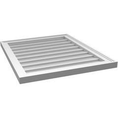 Ekena Millwork 24W X 28H Rectangle Surface Mount Pvc Gable Vent Non-Functional