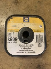 belden 732609 12 Ga White Primary Wire 100 Ft.