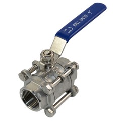 1/2″ – 1 inch 3 Piece Ball Valve NPT Thread Plumbing SS316 1000WOG US stock